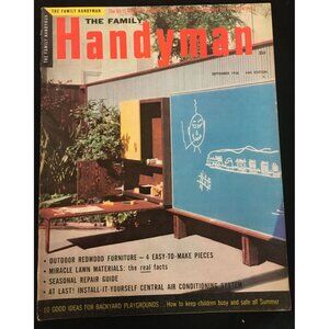 The Family Handyman Magazine 44th Edition VINTAGE Sept. 1958 Vol. 8 No. 5